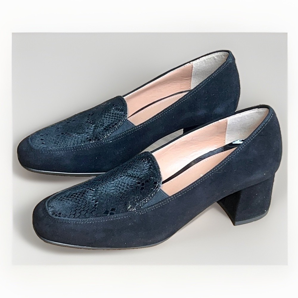 FRATELLI Rizzoli Snakeskin And Suede Loafers MADE IN ITALY Sz 37 (6.5) NIB